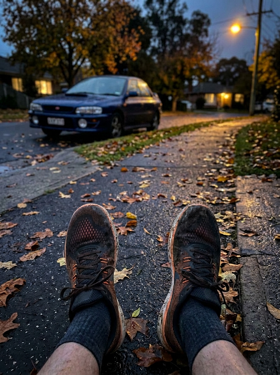 A walk at dusk